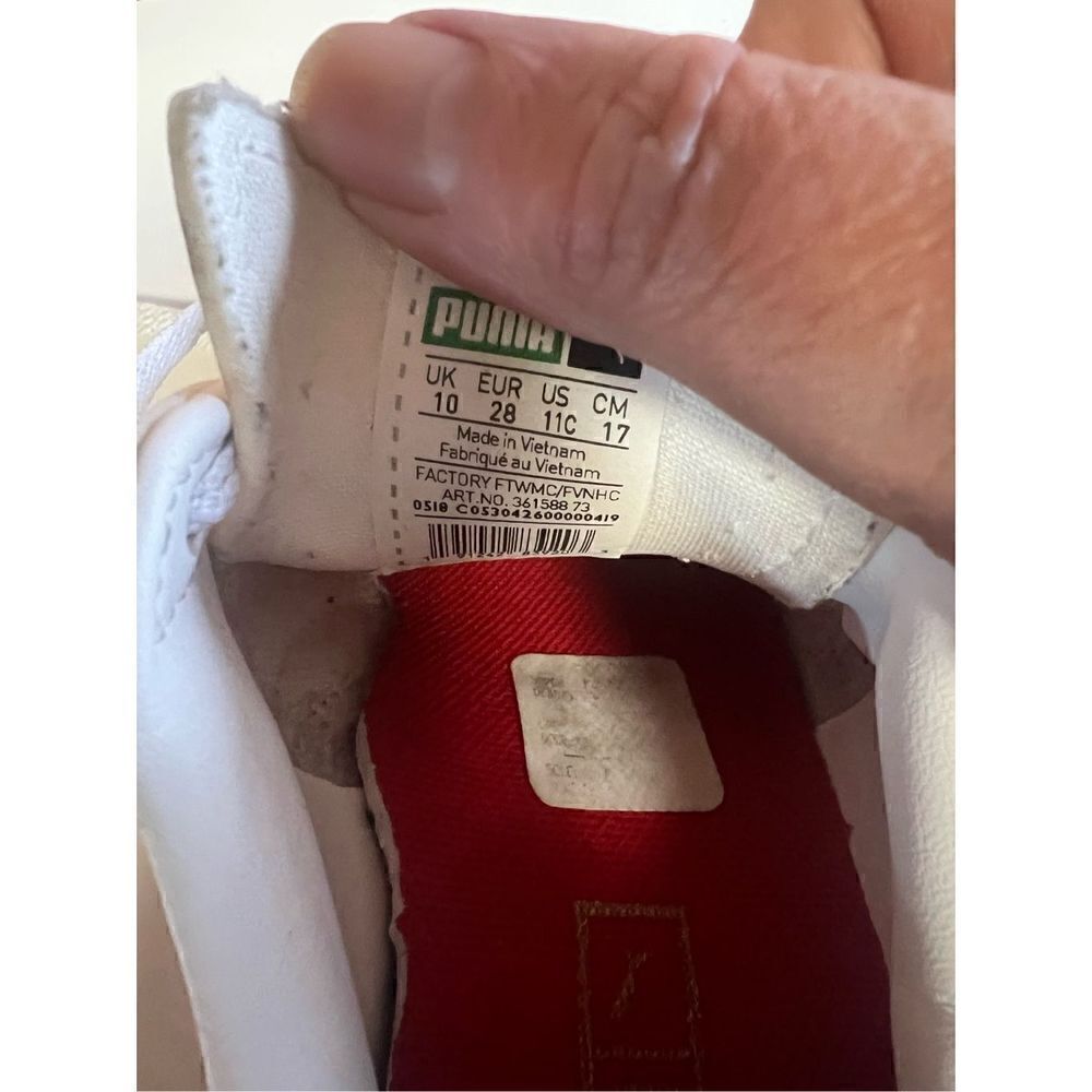 Puma Unisex Red/White Sneakers Sz 11C (Toddler) - Picture 8 of 8